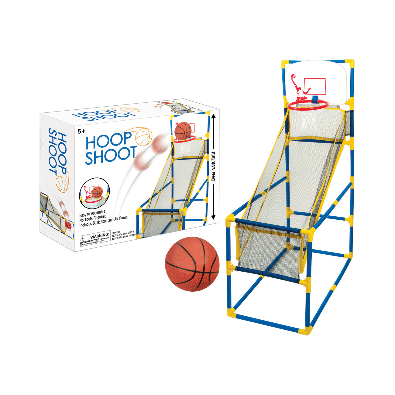 Hoop Shoot Basketball Set: Compact Indoor Arcade Game - Image 3