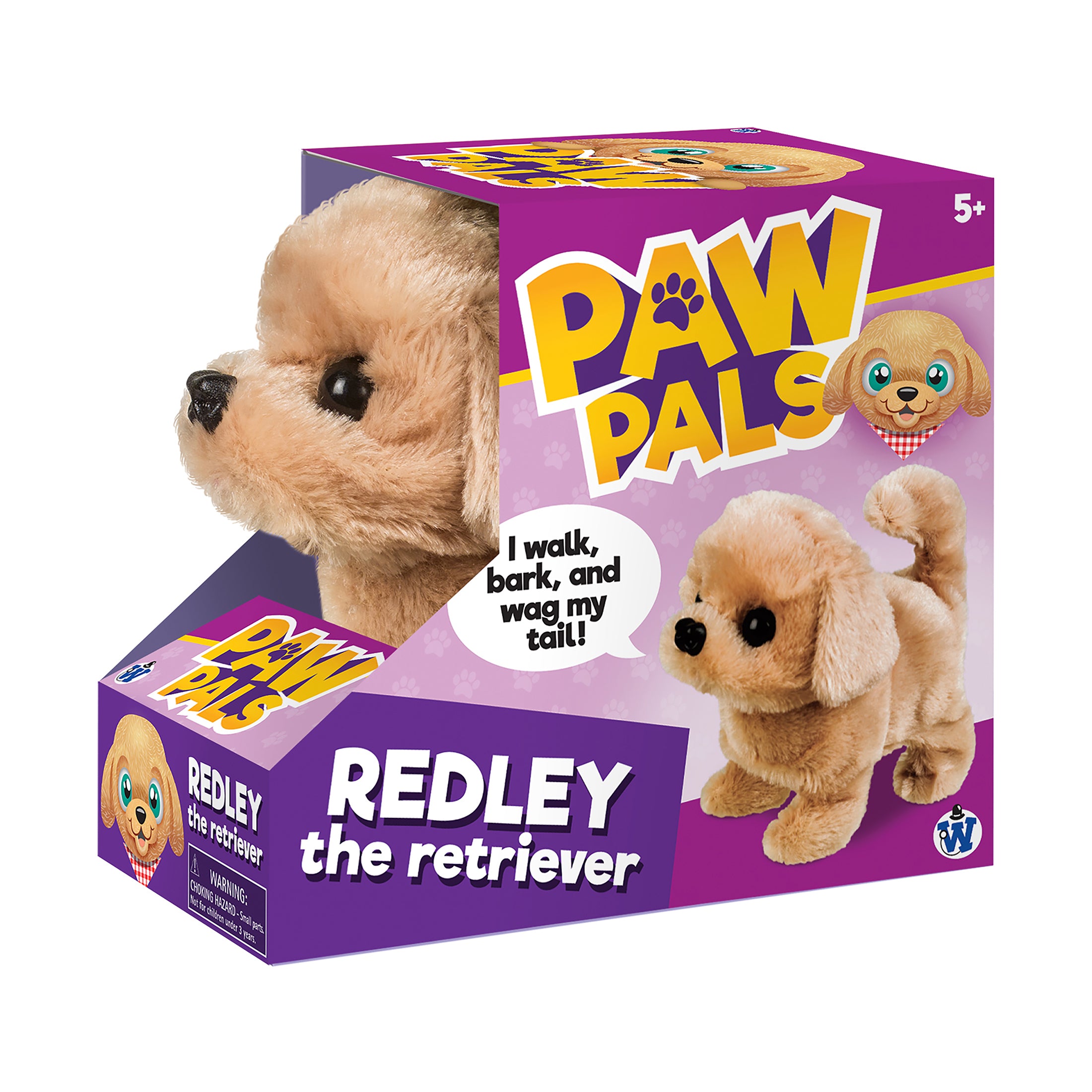 Alternative view of Paw Pals 6 inch Interactive Redley the Retriever Plush Toy