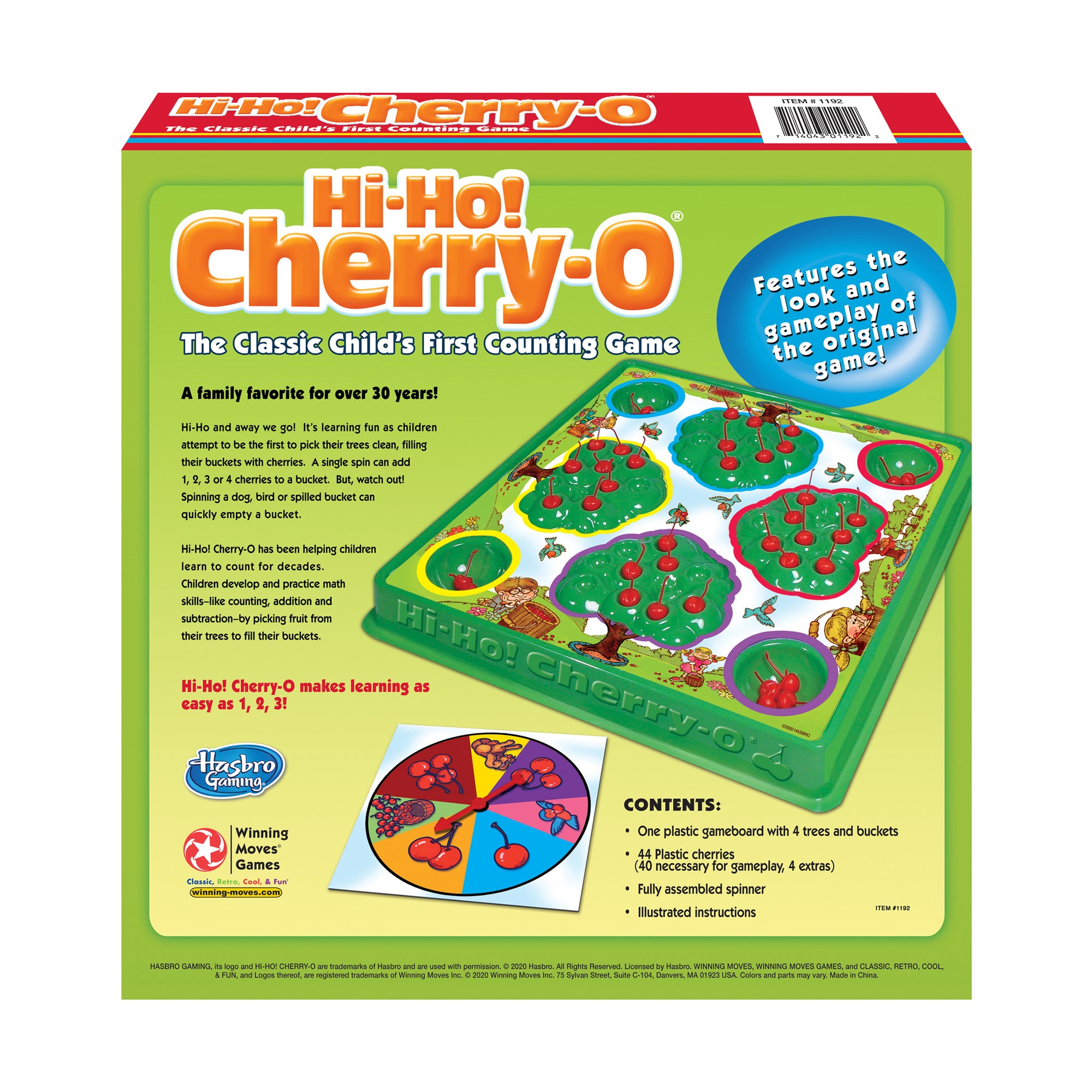 Hi-Ho! Cherry-O Classic Counting Board Game - Image 3