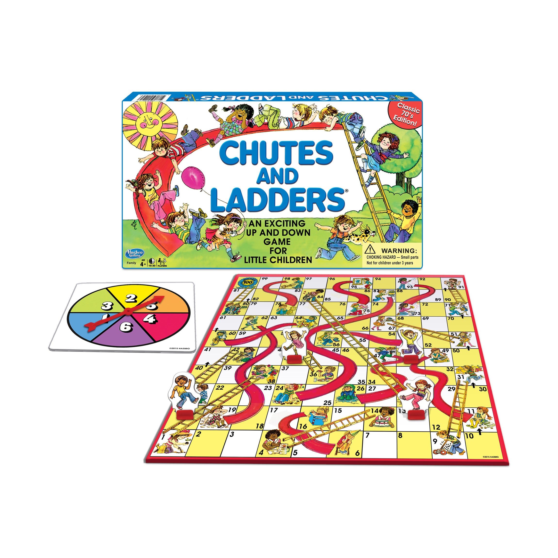 Classic Chutes and Ladders Retro 1978 Edition Board Game - Image 2