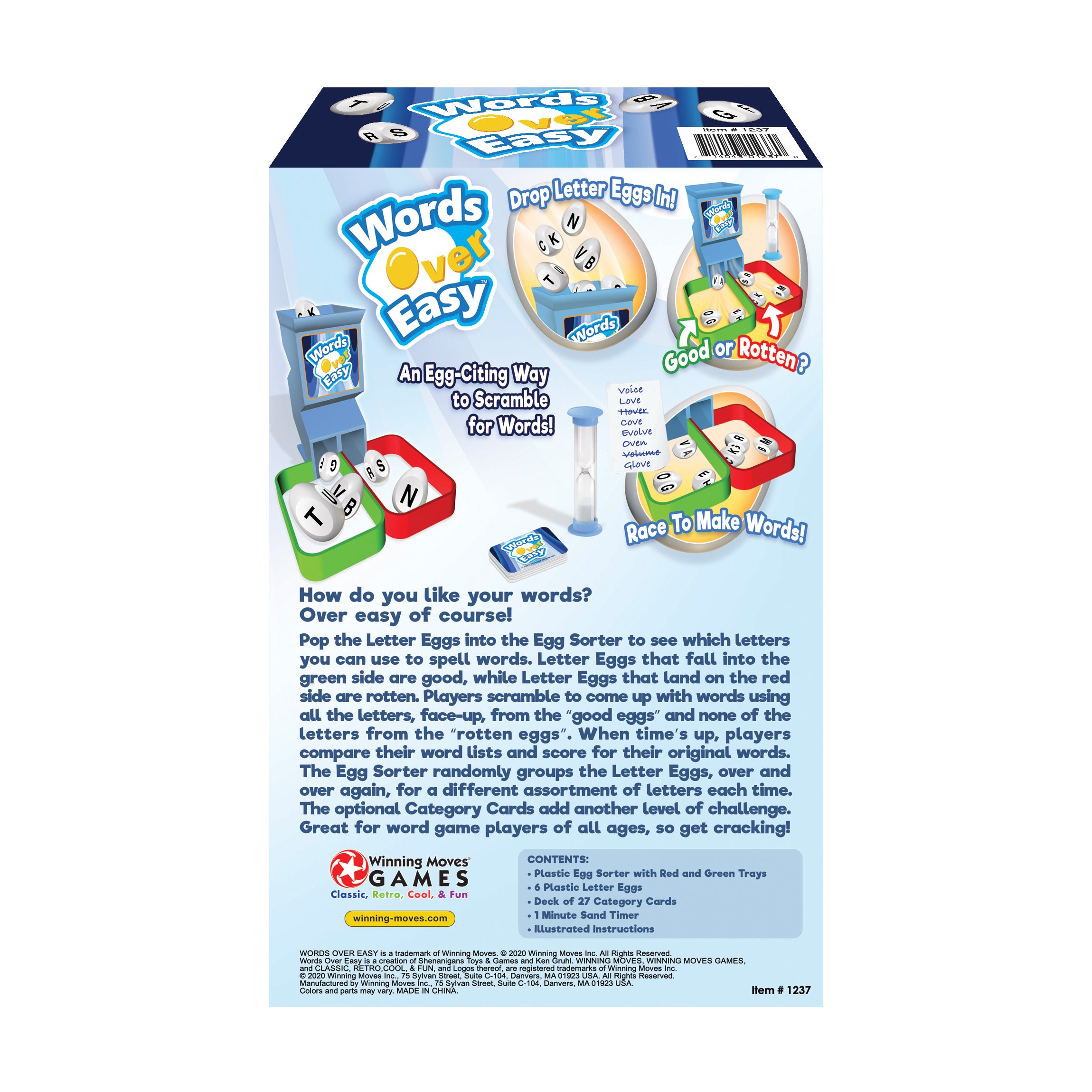 Alternative view of Words Over Easy - Exciting Letter Sorting Word Game