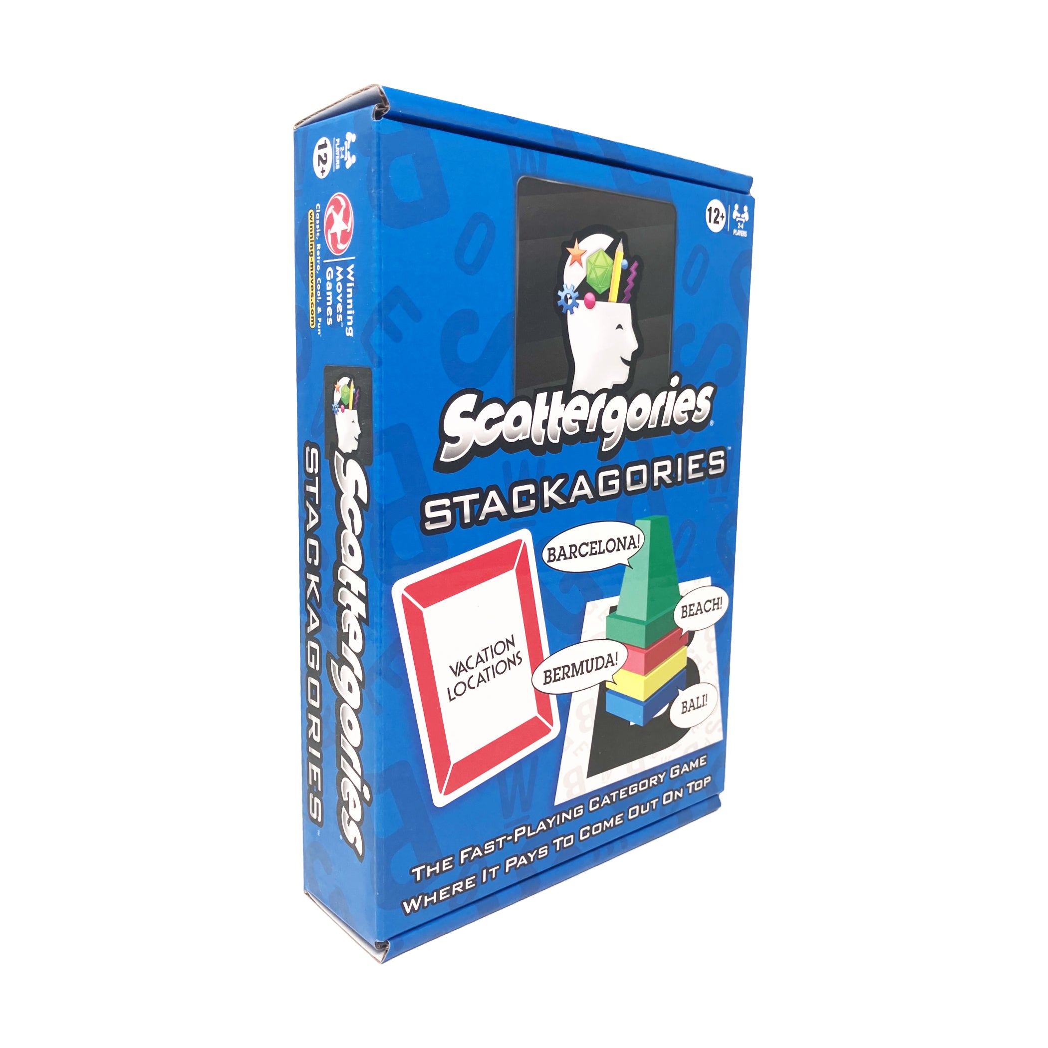 Alternative view of Scattergories Stackagories Tower-Building Category Game