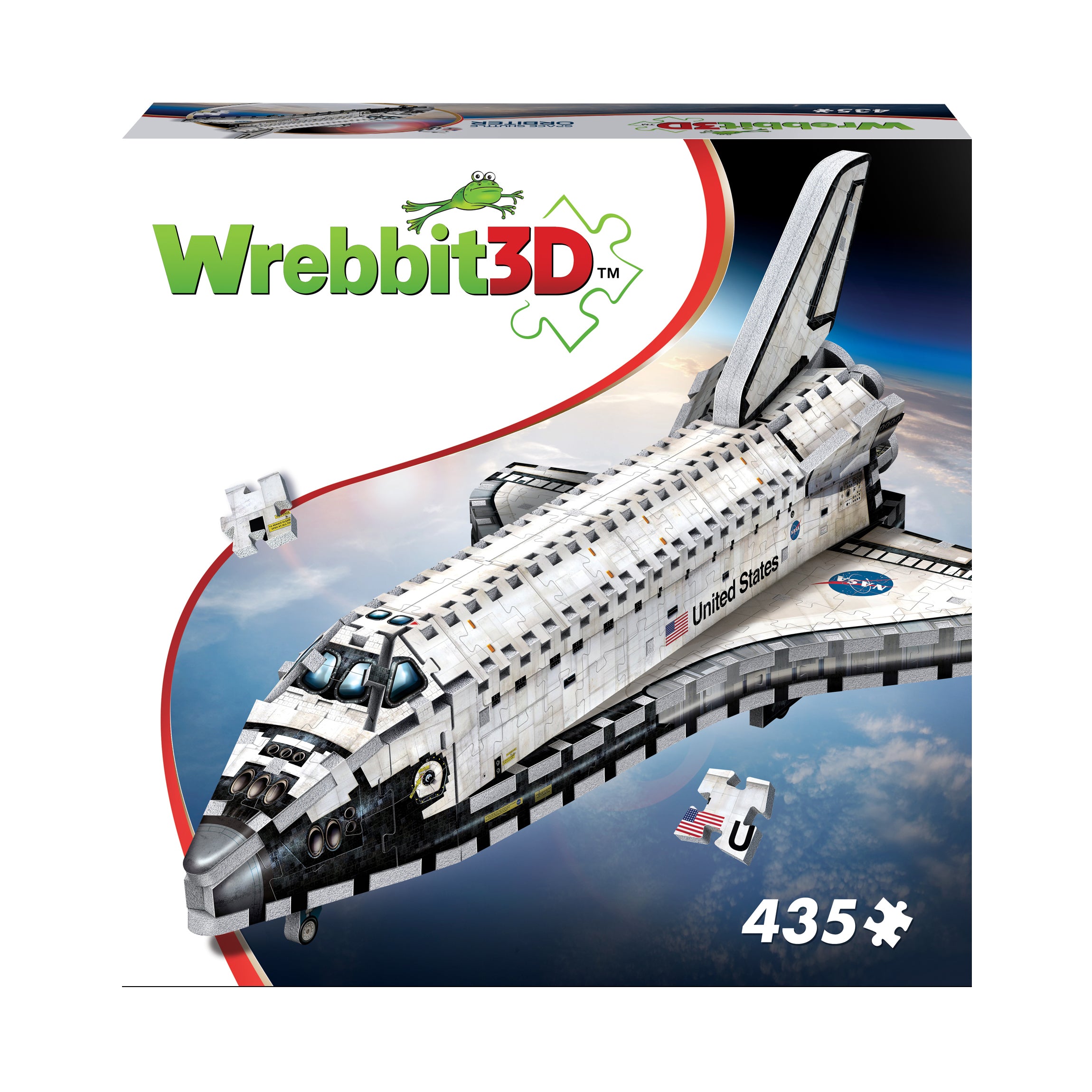 Alternative view of Wrebbit NASA Space Shuttle Orbiter 3D Puzzle - 435 pc