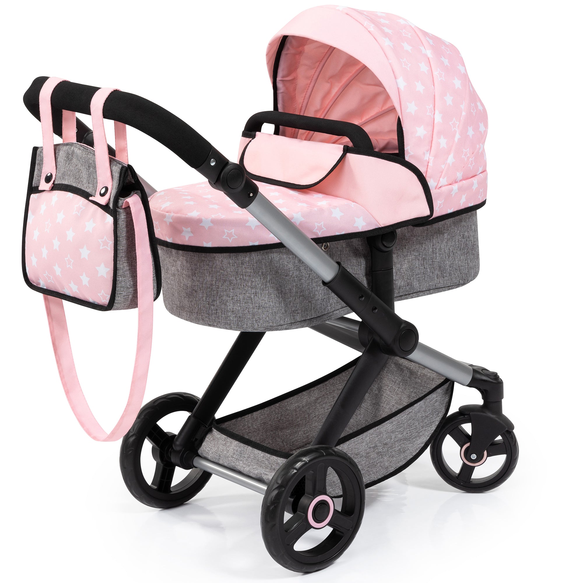 Bayer Design Doll Pram Xeo, Convertible Pushchair & Stroller, Multi-Color Choices