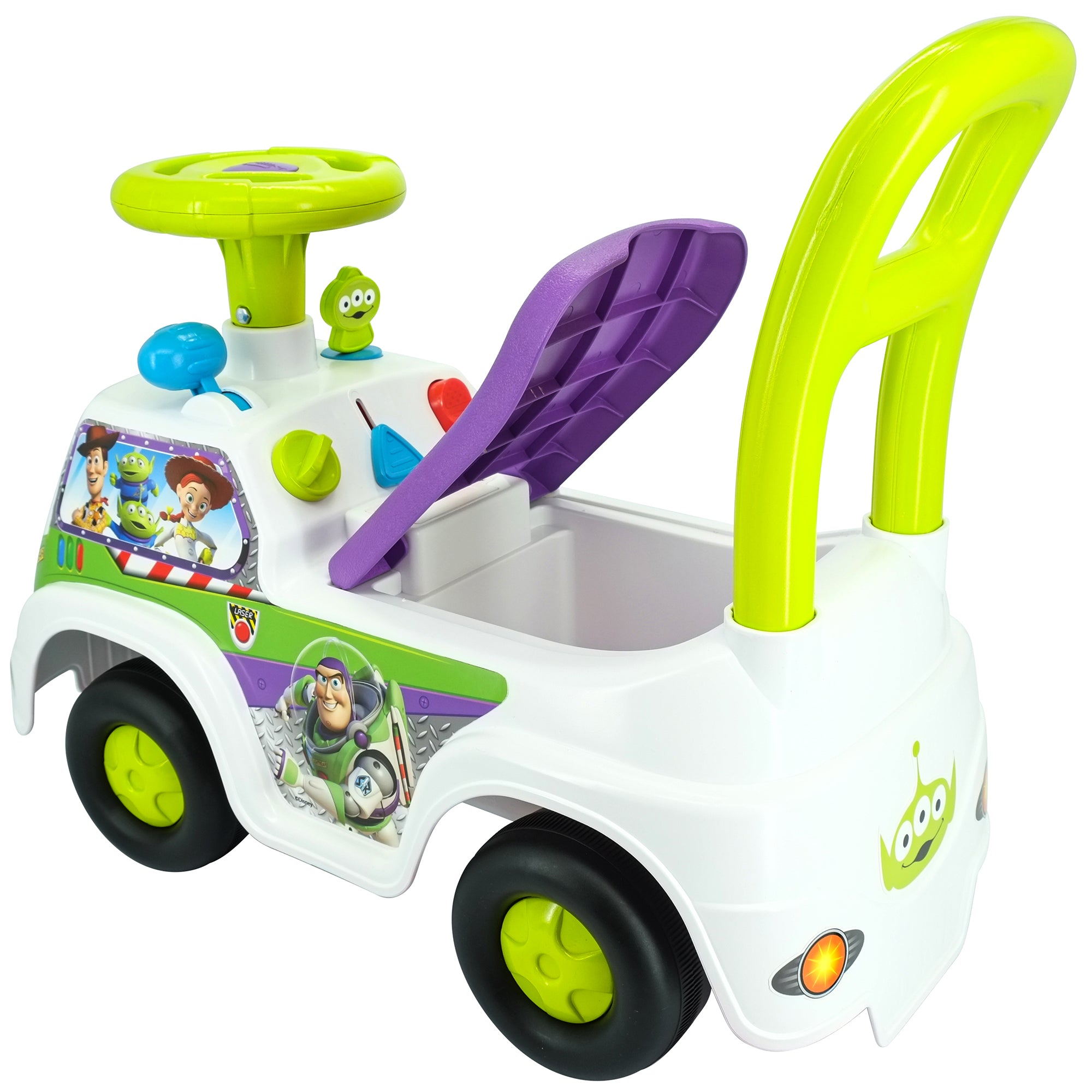Kiddieland Buzz Lightyear Adventure Ride-On - Disney Space Light & Sound, 12mo+ - Image 4