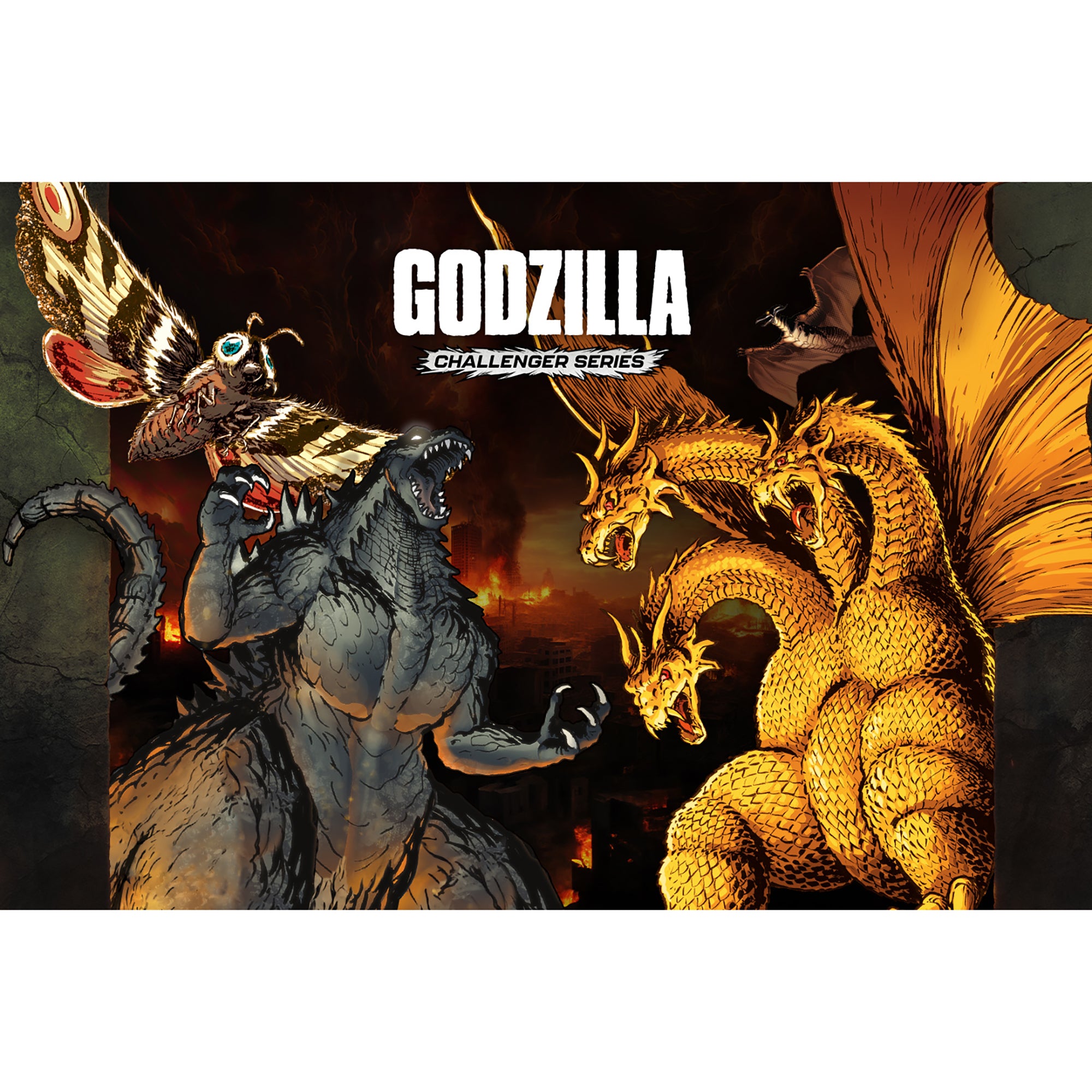 Alternative view of UniVersus Godzilla Challenger Series: 60-Card Deck Featuring King Ghidorah & Rodan
