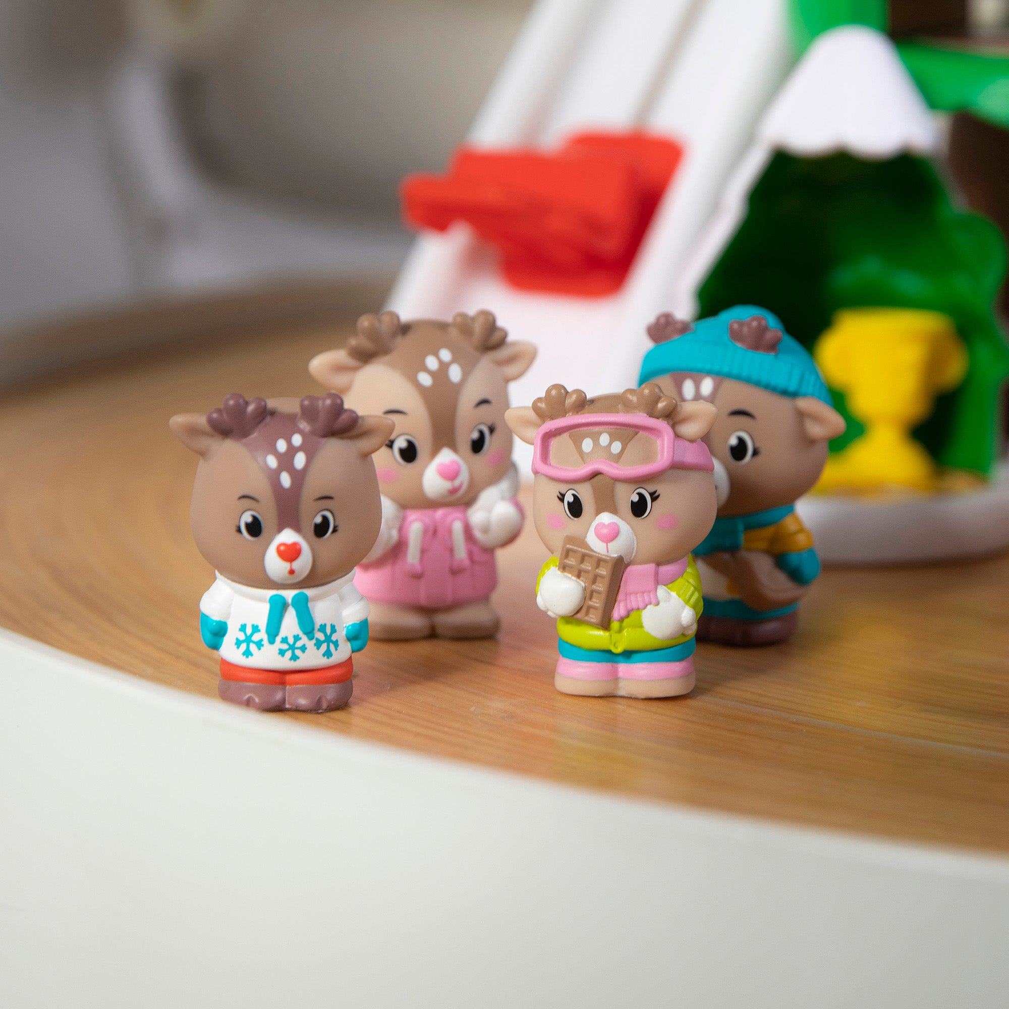 Alternative view of Timber Tots Gla Gla Reindeer Family 2 inch Figurine Set