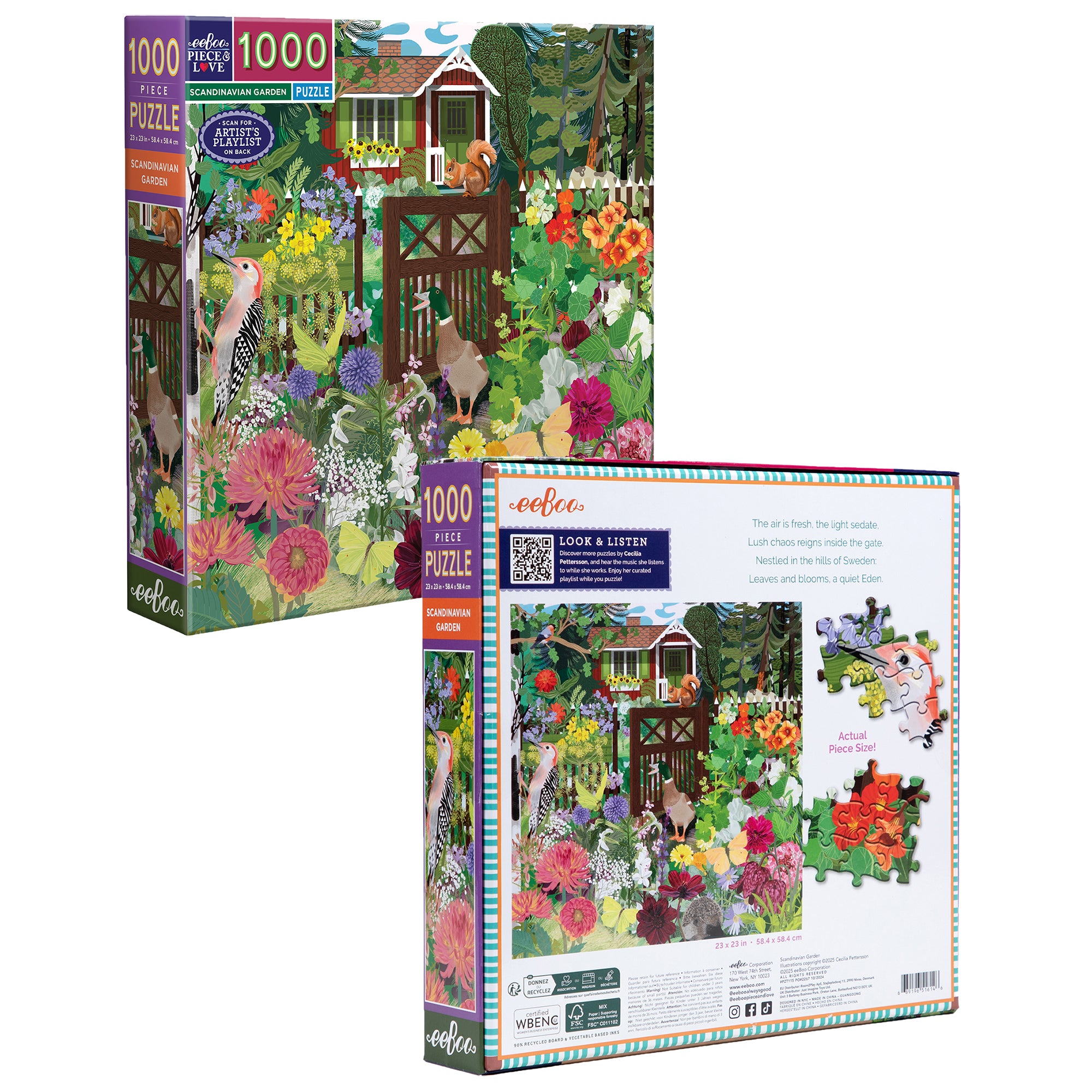 Piece&Love Scandinavian Garden 1000 pc Puzzle - Image 5